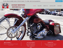 Tablet Screenshot of distantbrothersmotorcycle.com